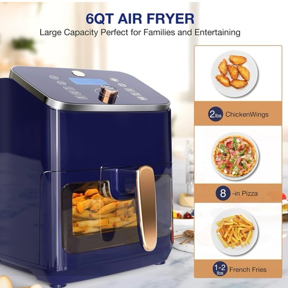 6 Qt smart air fryer Joy Kitchen - Picture 3 of 4